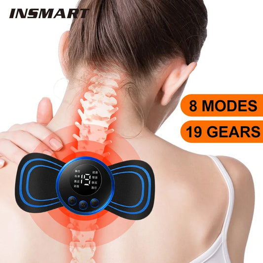 Mini masajeador de cuello eléctrico EMS
